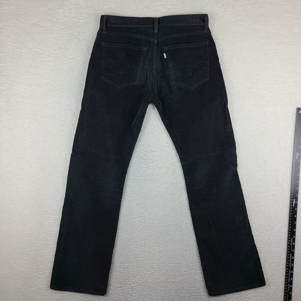 Levi's‎ 505 Pants Mens 32x30 Dark Gray Straight Fit Corduroy Chino Khakis